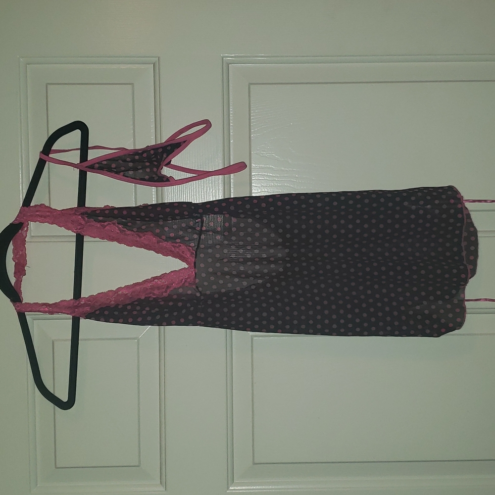 🖤💗 Risqué Sexy Baby Doll Intimate Lingerie Set Hot Pink/Black